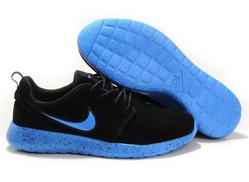 New Arrival Nike Mens Roshe Running Shoes Wool Skin Black Blue Cheap Greece